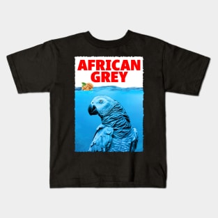 Feathered Favorites Trendy Tee for Those Who Cherish African Greys Kids T-Shirt